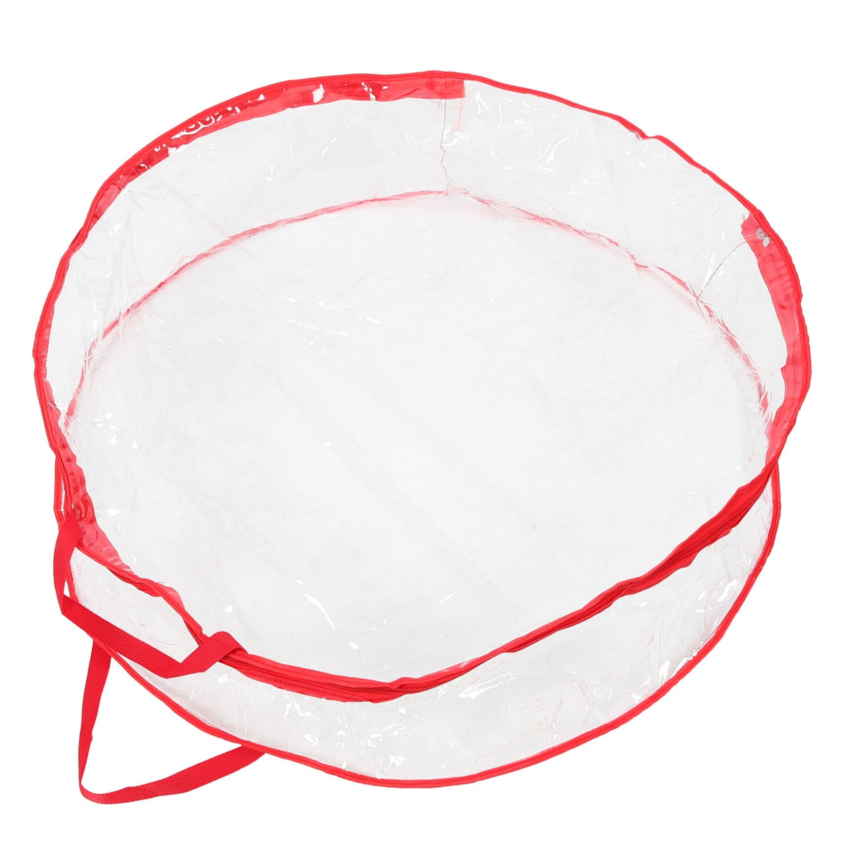 Garneck Large Capacity Christmas Wreath Storage Bag Transparent Holiday Wrapping Bag for Wreaths for Christmas Decoration Organization