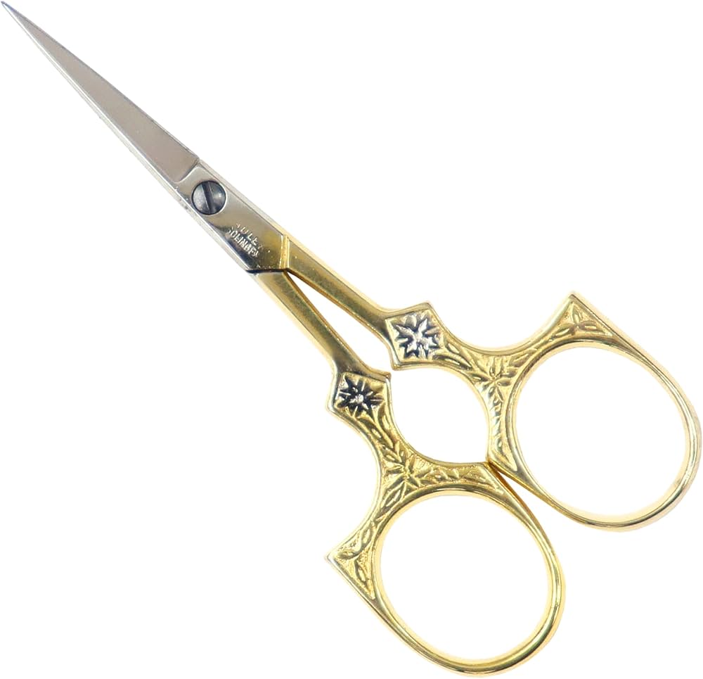 Amazon.co.jp: Adler アドラー 刺繍鋏 手芸鋏 糸切り はさみ 金色: ホビー