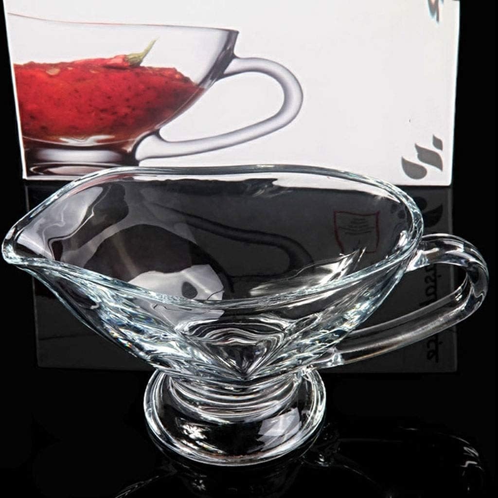 Milk Frother Cup Milk jug decor Transparent Gravy Boats Glass Gravy Boats with Handle mini Milk jug (Size : 200ml)