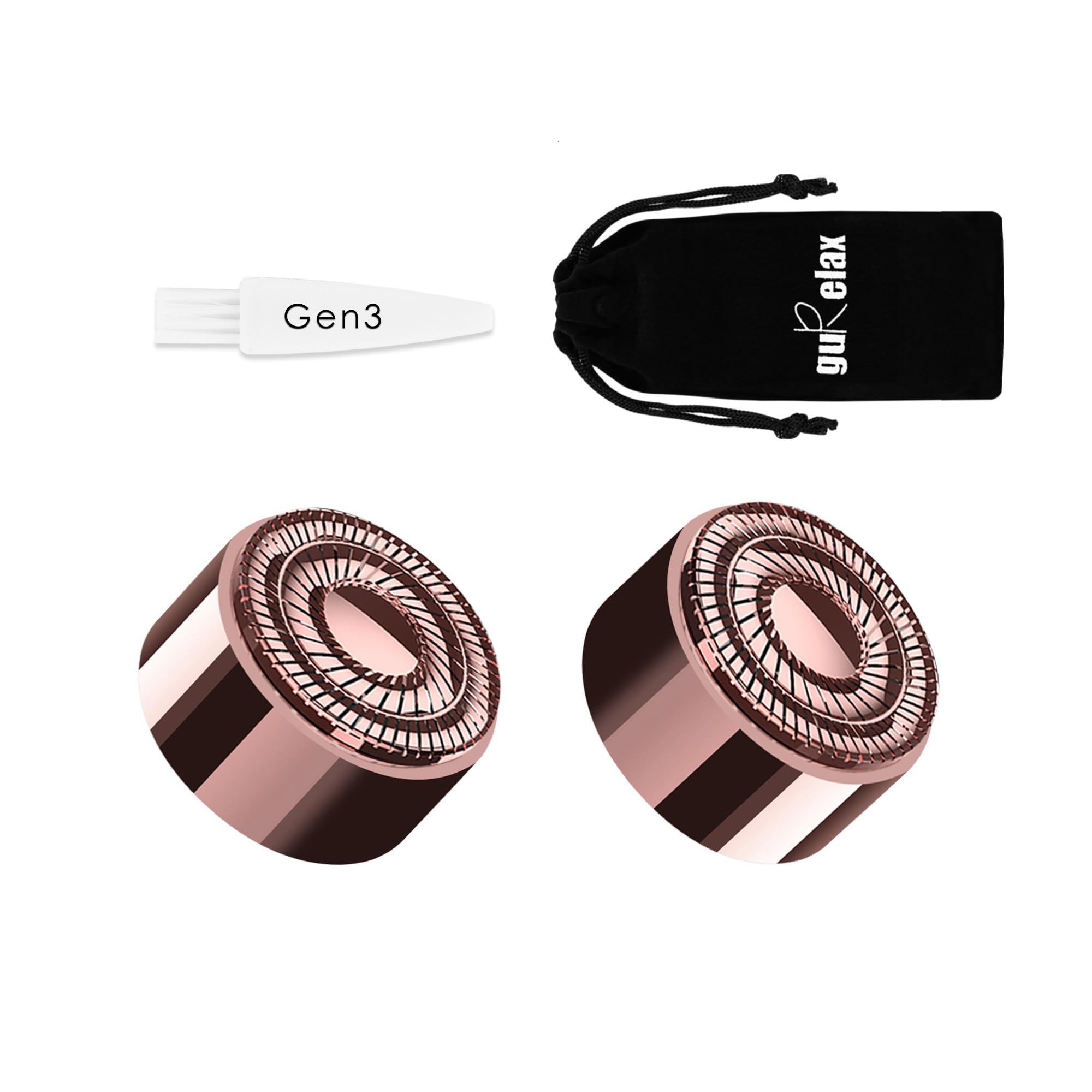 Replacement Heads for Flawless Finishing Touch Facial Hair Remover, Gen 3 Replacement Blades for Women, New Version 18K Gold Replacement Blades Refill
