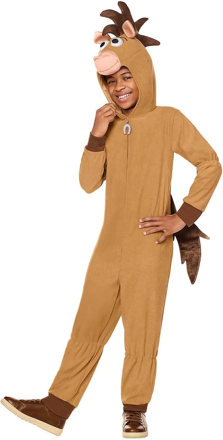 Spirit Halloween Disney Toy Story Kids Bullseye Costume, Officially Licensed, Hooded Jumpsuit with Tail