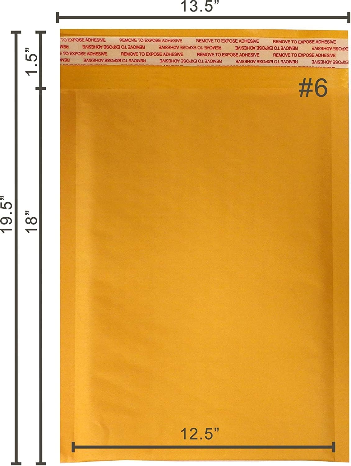 Yens 12.5 x 19 Kraft Bubble Padded Envelopes Mailers KF#6, 50 Piece