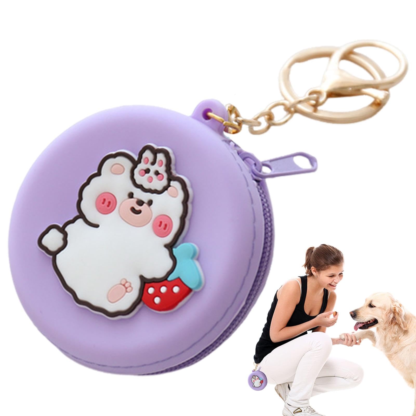 Porta Premietti Per Cani In Silicone - 2 Pezzi, 9x9x3cm, Con Cerniera, Facile Da Pulire - Foto 7