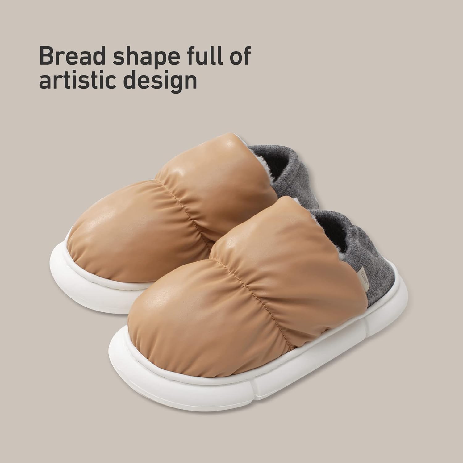 utune Slippers for Women House Slippers for Men Warm Thick Sole Non-Slip Fuzzy Shoes for Indoor and Outdoor