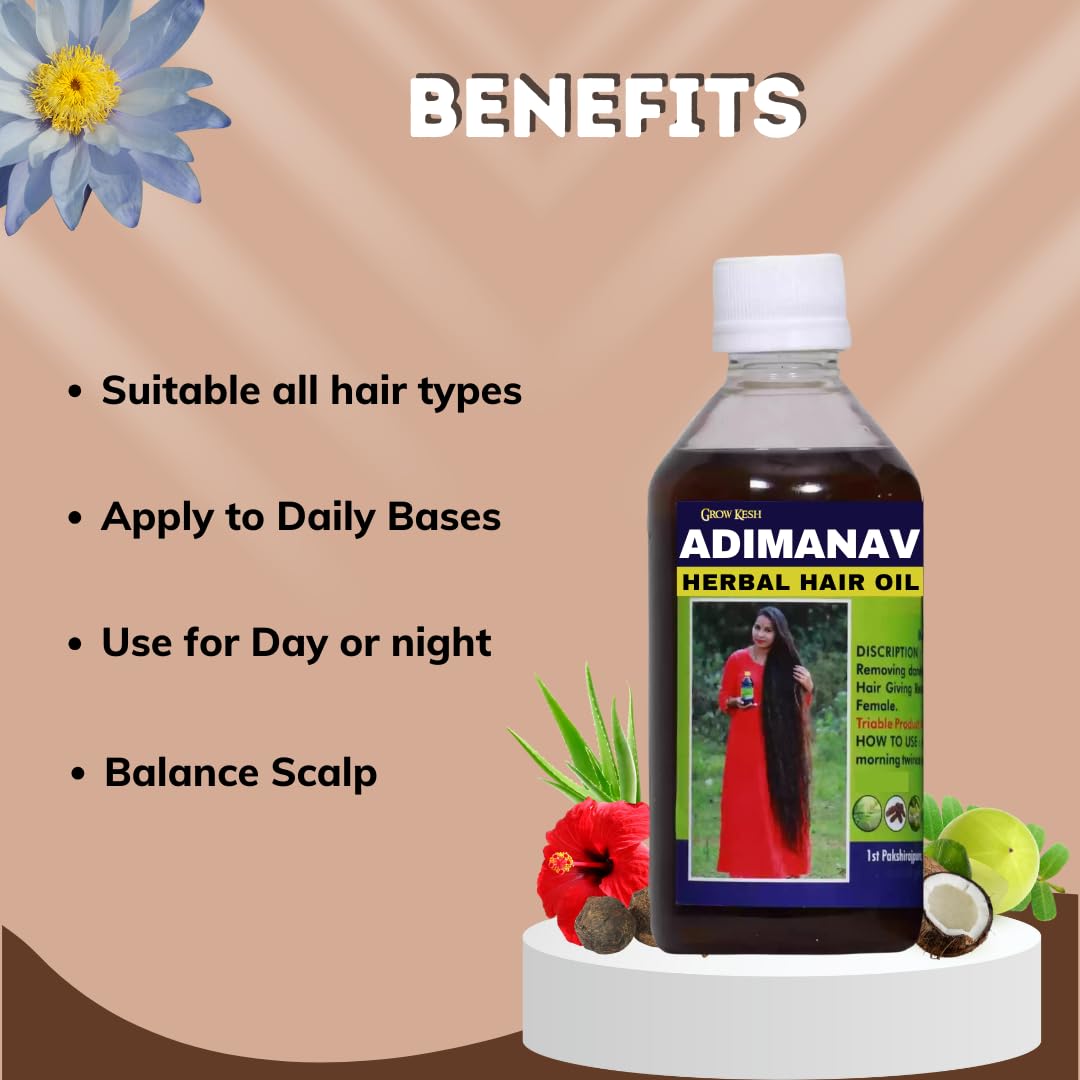 Adivasi Hair Oil for Hair Longer Hair, Stronger Hair, Hair Fall Control, For women and men (100ml) Pack 2