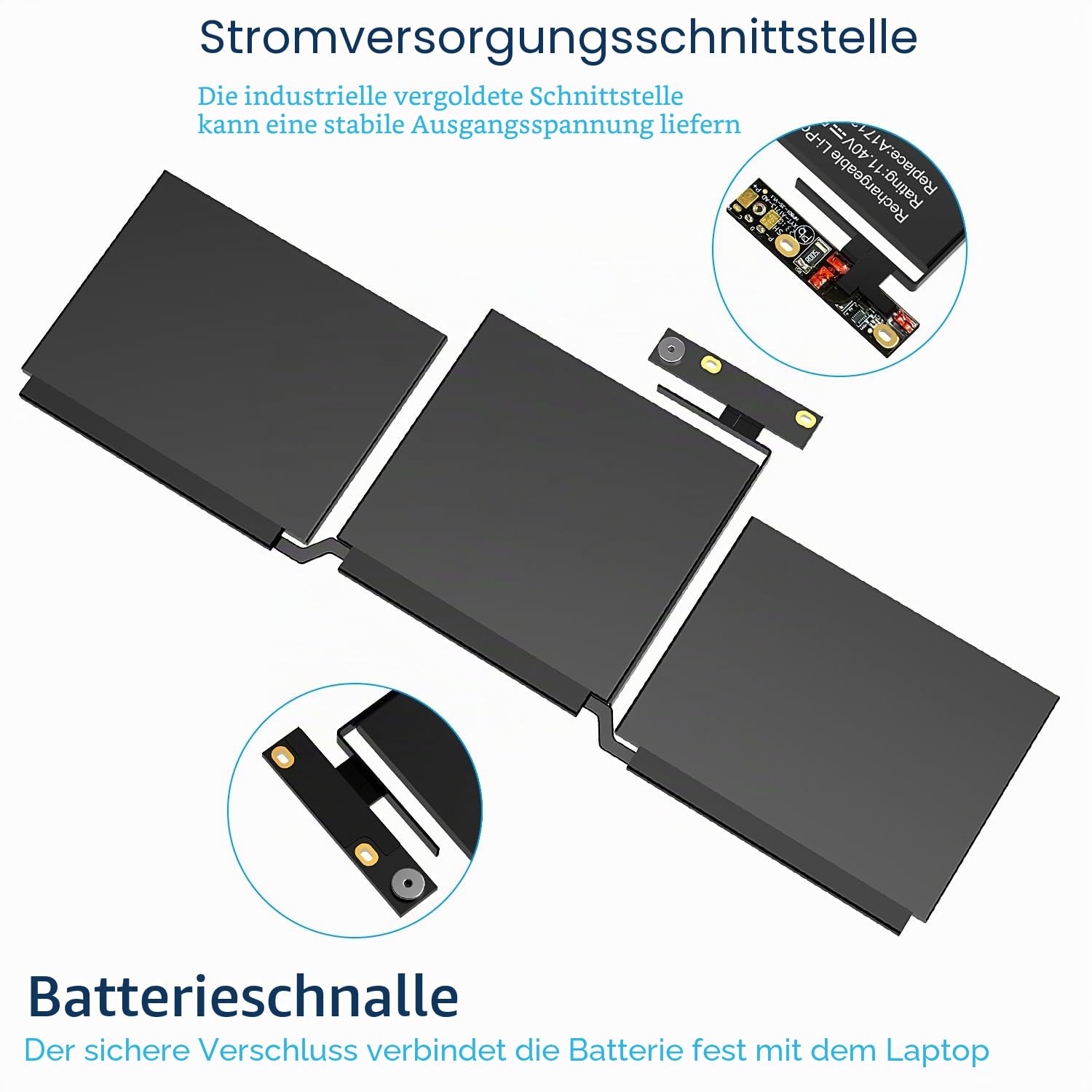 A1708 A1713 Akku Ersatzakku für Mac Book Pro 13 Zoll A1708 (Ende 2016, Mitte 2017, Mitte 2019) A2159 A2289 A2338, EMC 2978 3164 MLUQ2LL MLL42LL MPXQ2LL XT2LL MPXX U2LL MPXR2LL