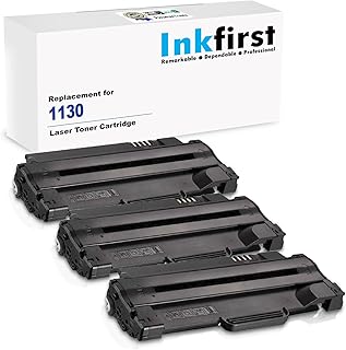3 Inkfirst® High Yield Toner Cartridges 1130 (330-9553) Compatible Remanufactured for Dell 1130 1135 Black Dell 1133 1135N 1130 1130N
