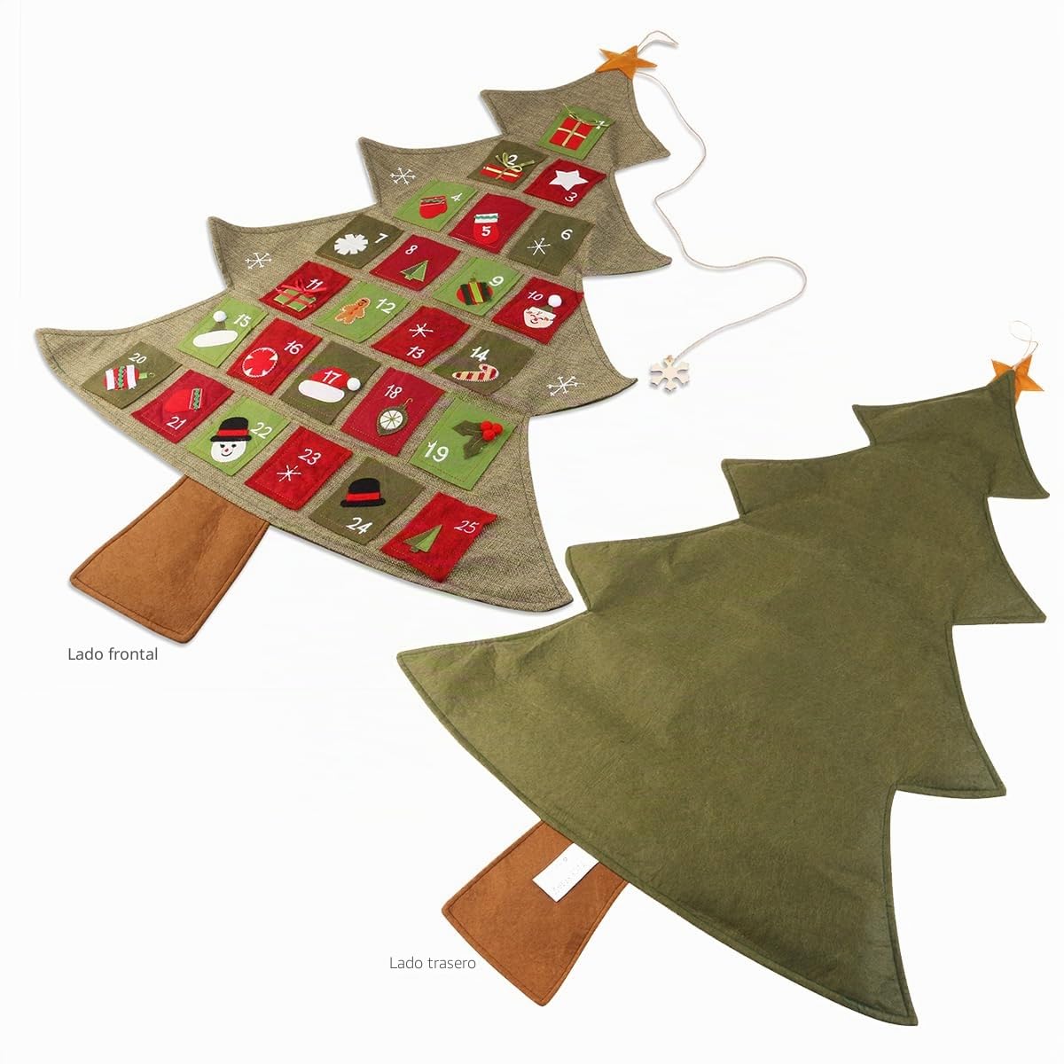 Bestonzon Calendario de Adviento de Navidad 64x89 cm