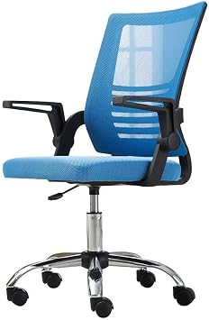 Chair High Back Office Chair High elastic Fixed Lumbar Ergonomic Executive Mesh Task Chair Adjustable with Flip up Arms Gray