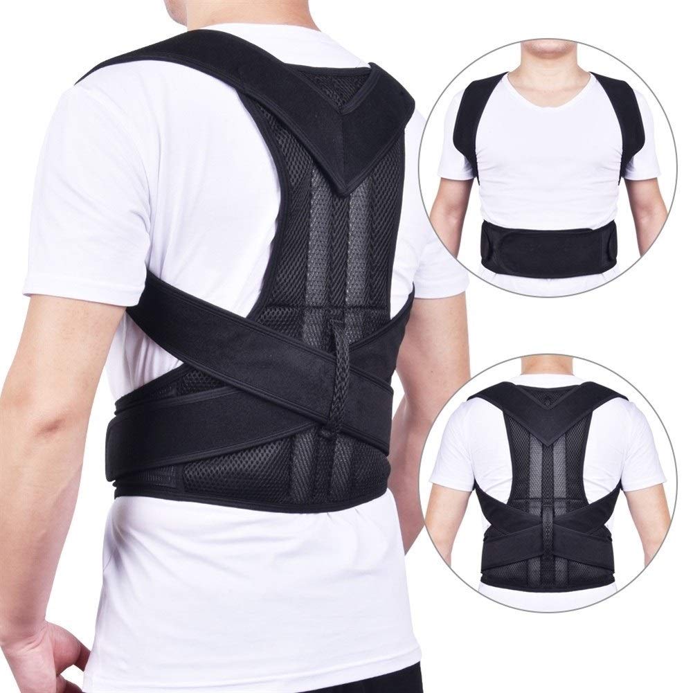 Back Corrector Shoulder Lumbar Brace Spine Support Belt Adjustable Adult Corset Correction Body Health Care good