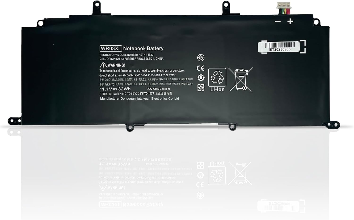 HSTNN-DB5J WR03XL WR03032XL 725607-001 725497-1B1 725497-1C Laptop Battery Compatible with HP Split X2 13-M000 Ultrabook 13-M007TU M008TU M009TU TPN-Q133 Serie(11.1V 32Wh 2860mAh)