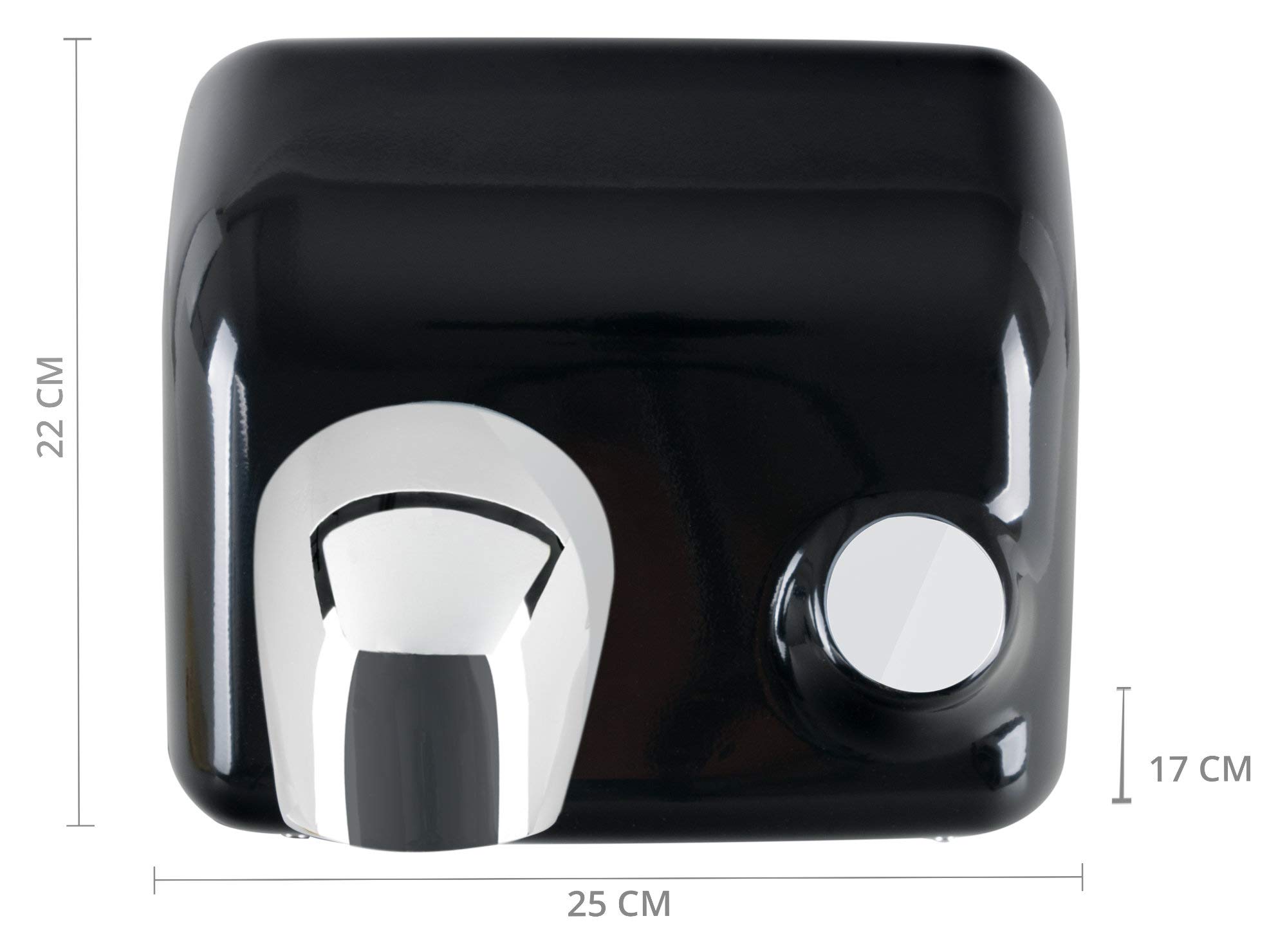 Stagecaptain HD-55BK Dryboy Asciugamani Nero, Asciugamani ad Aria Calda