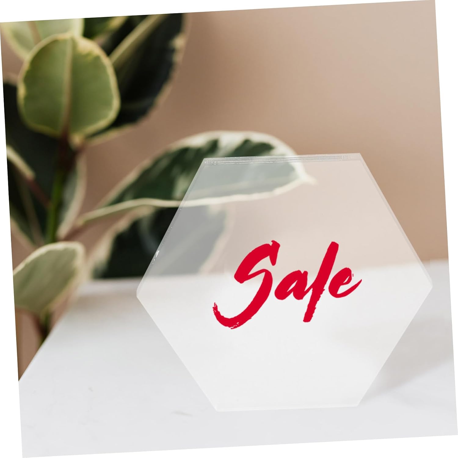 Ciieeo 20pcs Hexagonal Acrylic Plates for Crafting and Decoration Thick for Parties Art Classes and Home Decor