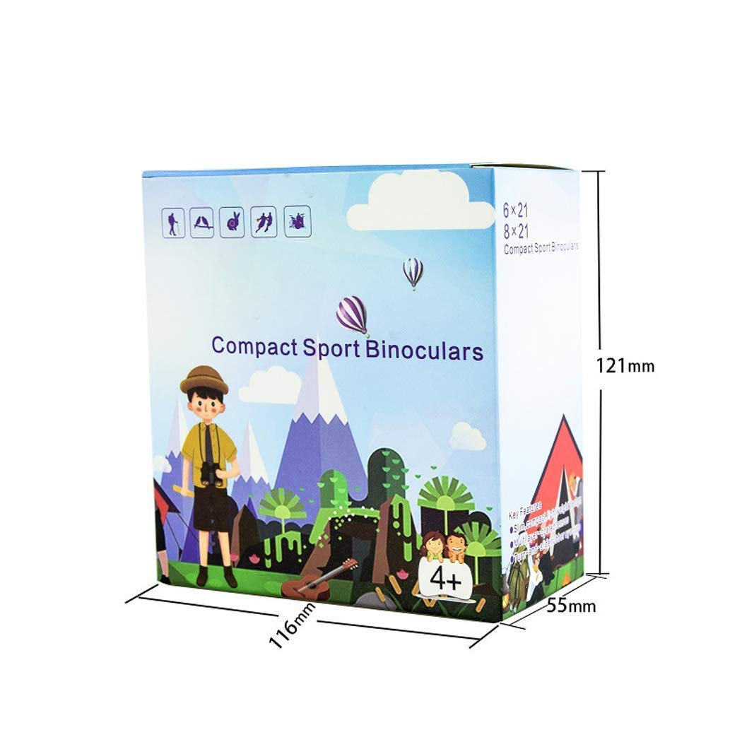 Telescopio monocular, binoculares Infantiles Alta Potencia, Mini telescopio Exterior 8x21 a Color, no Mirar al Sol con telescopio, binoculares Amarillos