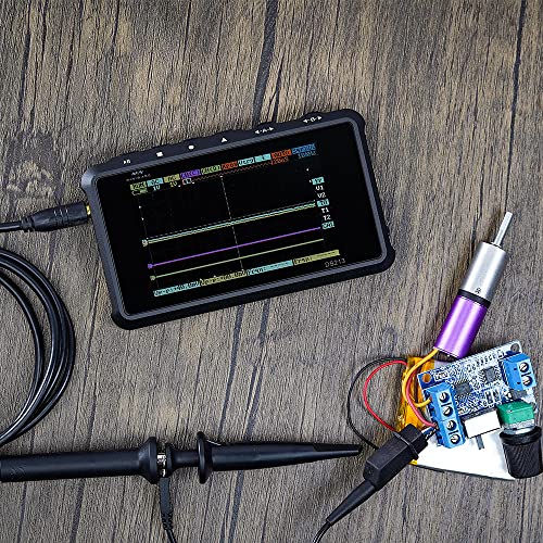Portabable Oscilloscope Dso213, Bandwidth 100Msas, 4 Channel, 15Mhz Sampling Rate, Build-In Battery, With 2Pcs Of Probes Entry-Level Oscilloscope For Beginnger #TOP5