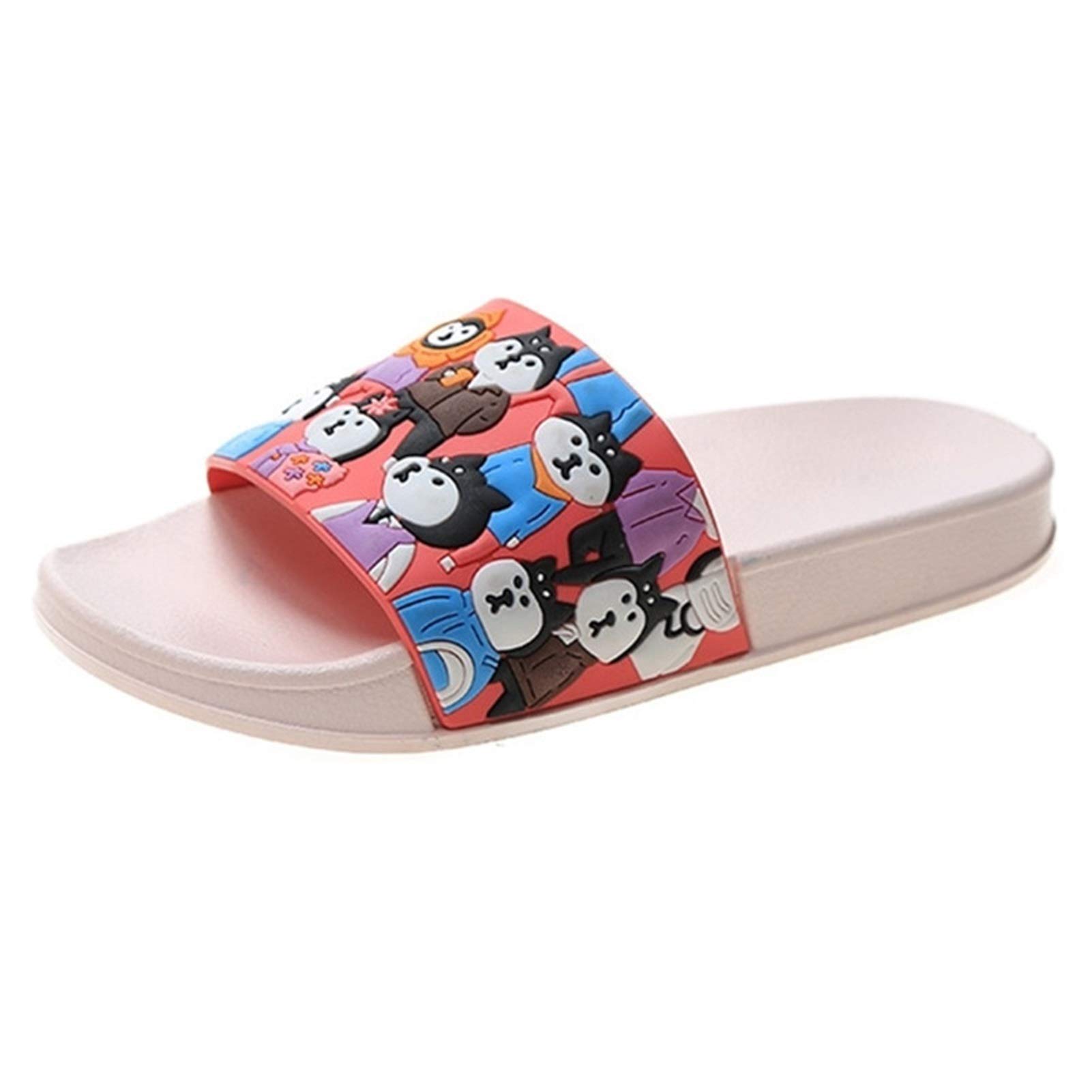Pantoufles dames type tongs pour soulager les pieds fatigués en sandales roses taille 36