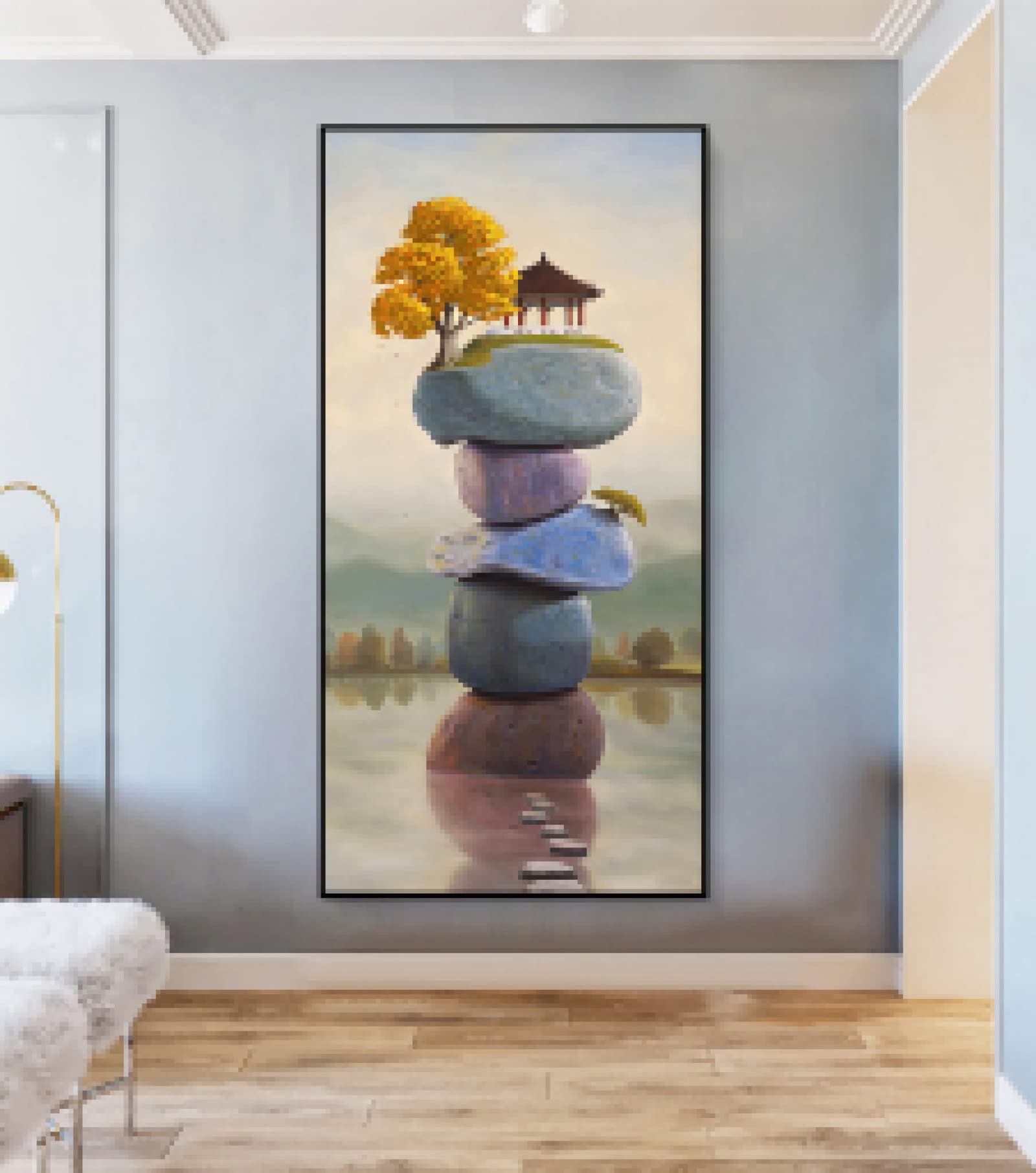 Decoration murale porche et couloir grand format 50x100cm pour habiller un mur vide - 8
