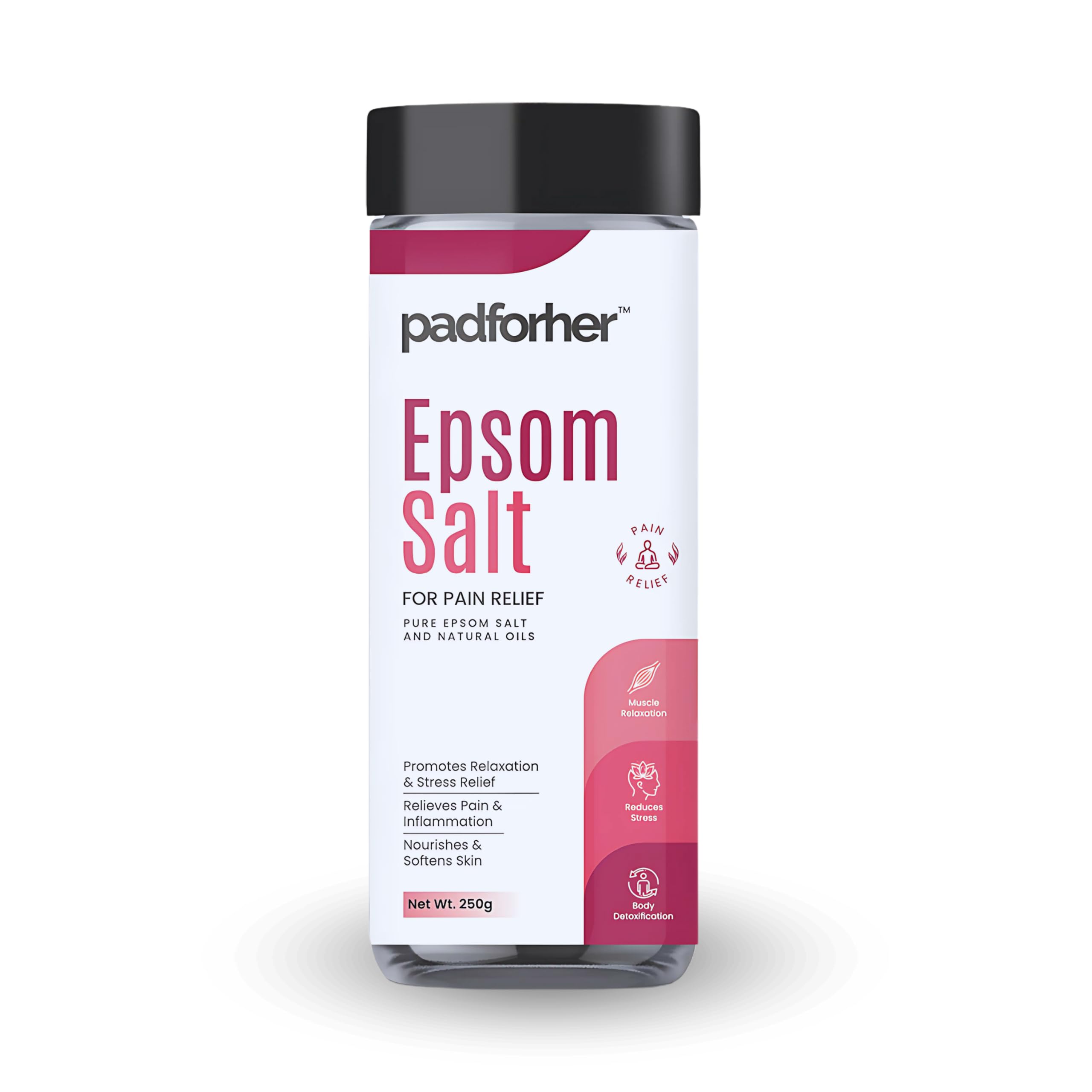 Pain Relief Epsom Bath Salt 250g | For Foot Soak, Muscle Pain & Stress Relief | Refreshing Bath Soak & Body Scrub for Soft & Hydrated Skin-picture-28
