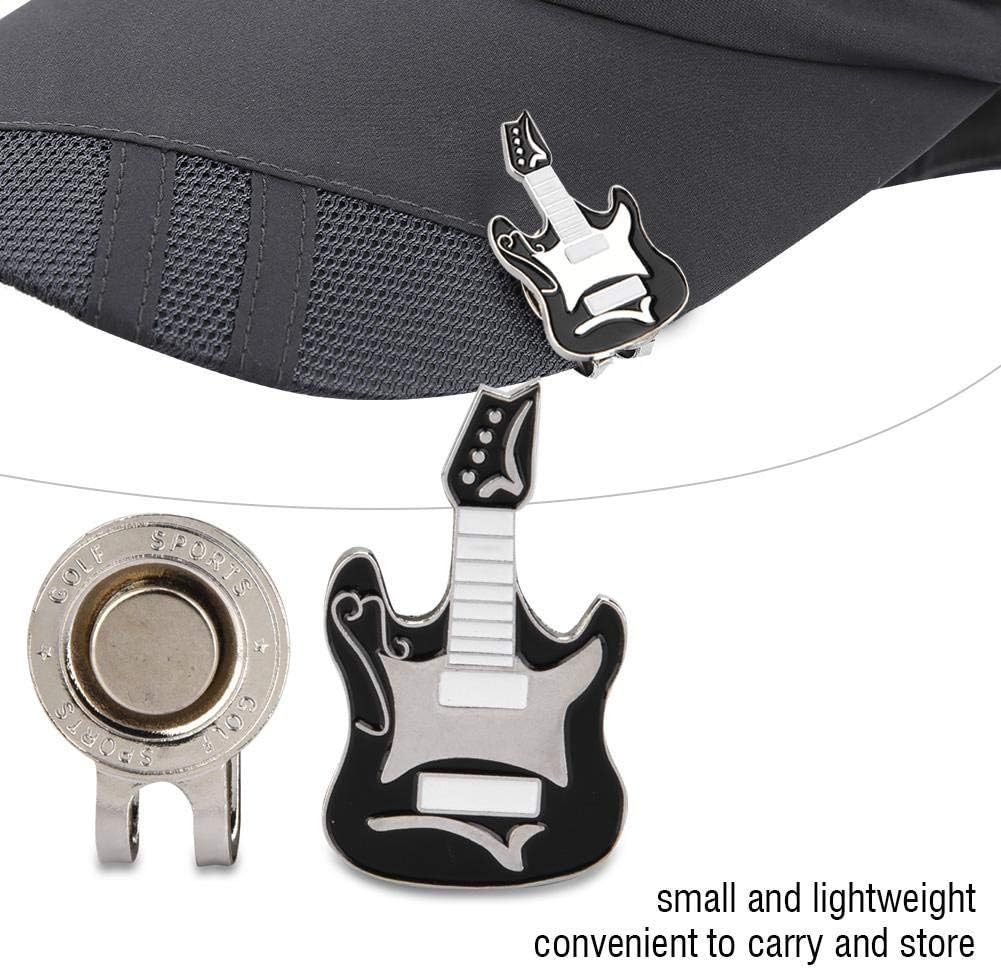 review Vbest life GolfBall Marker Hat Clip,GolfBall Marker with Magnetic Guitar Pattern Ball Marker for Women Men Kids