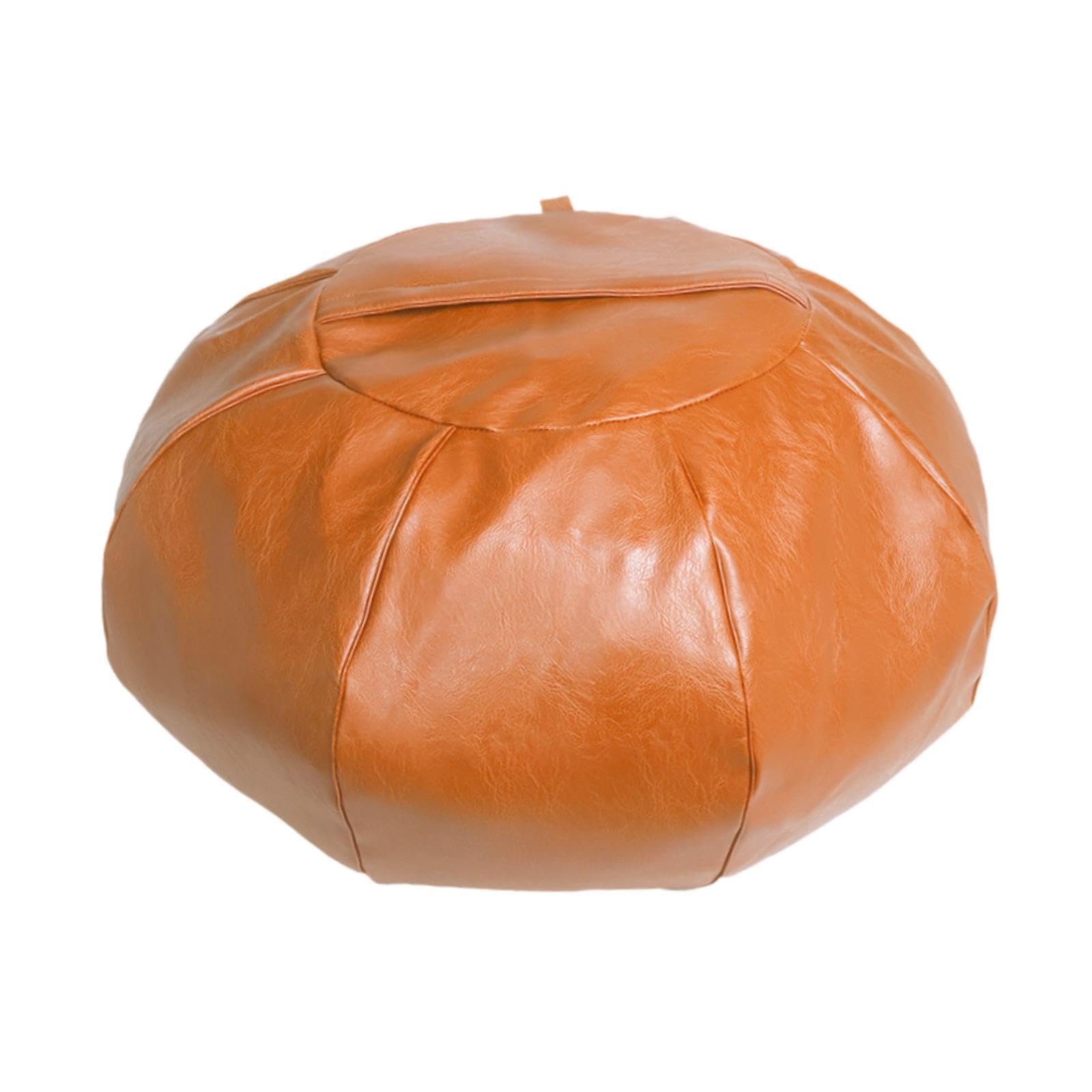 ZOOMELLA Unstuffed Pouf Cover 65x35cm Storage Ottoman for Living Room Bedroom Balcony Brown|Ottomans, Footstools & Poufs|Home & Garden-image-34