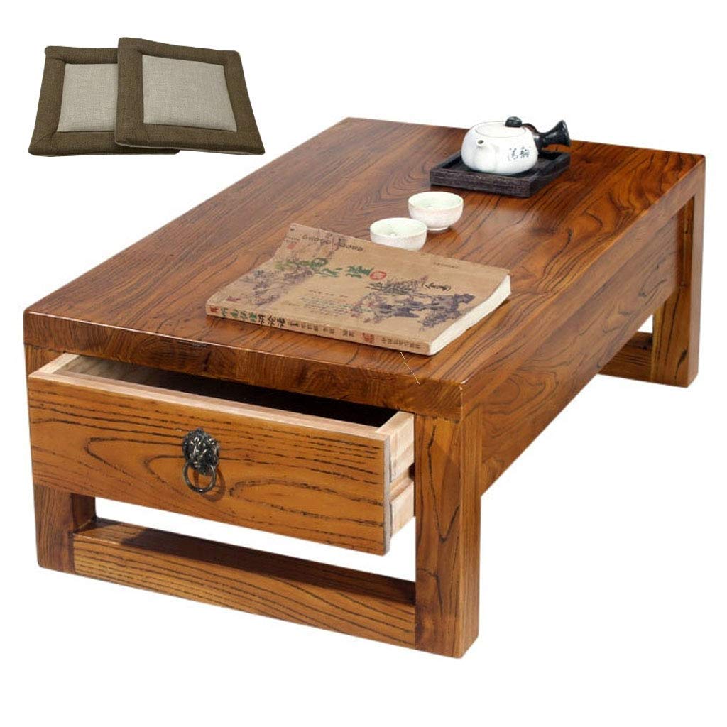 Table avec rangement au design simple et naturel pour studio moderne