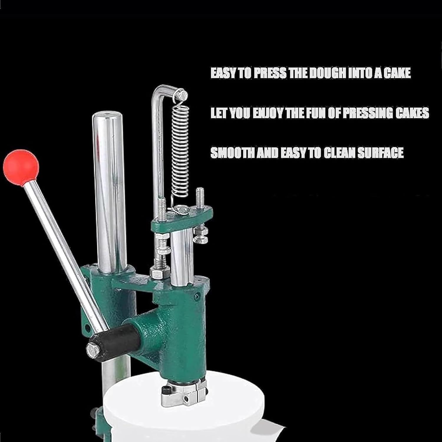 Stainless Steel Pizza Dough Press Machine, Manual /4.7-5.5"" Dough Rolling Tool for Hand Pies, Pizza Crusts, and Soft Rolls - Commercial Grade Kitchen Equipment for Perfect Results,12cm