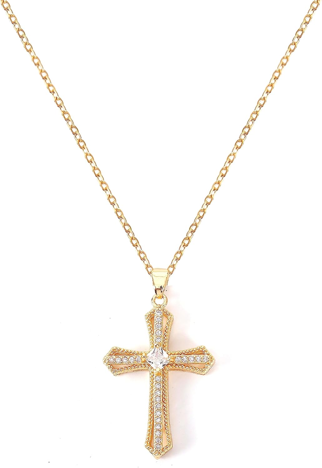 LLIYSOUN Cross Pendant Necklace for Women Jewelry Gold Cross Necklaces for Women Cross Necklace Minimalist Trendy Jewelry Valentines Day