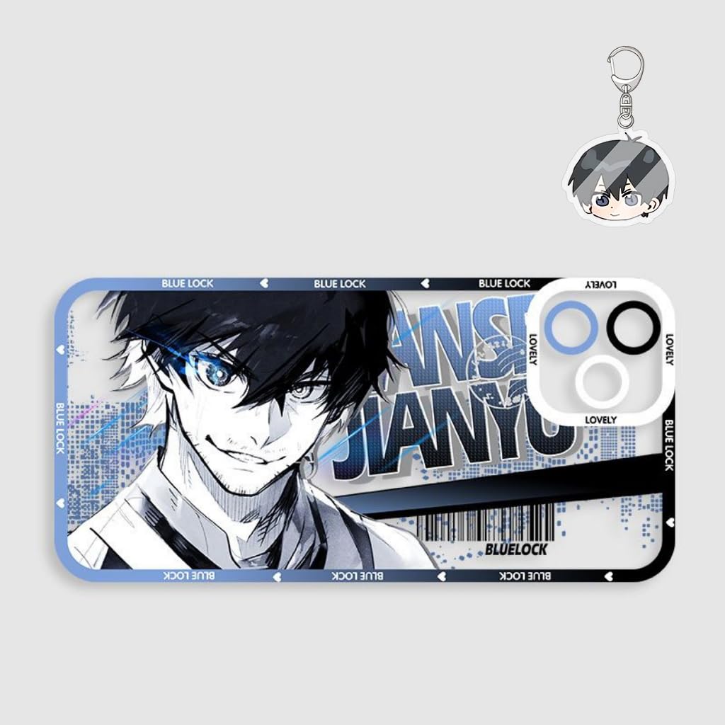 SodaMeow Blue Lock Phone Case Compatible with iPhone 16/15/14/13/12/11/X/8 Multi-Model Anime Phone Cover Nagi SAE (for iPhone 15 Pro,Oliver Aiku-6)