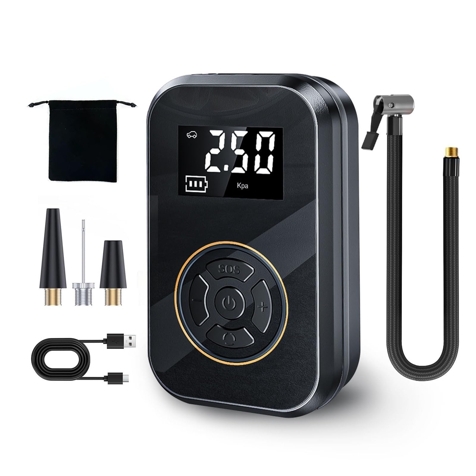 pompka do opon Bezprzewodowy przenośny przyrząd do pompowania opon