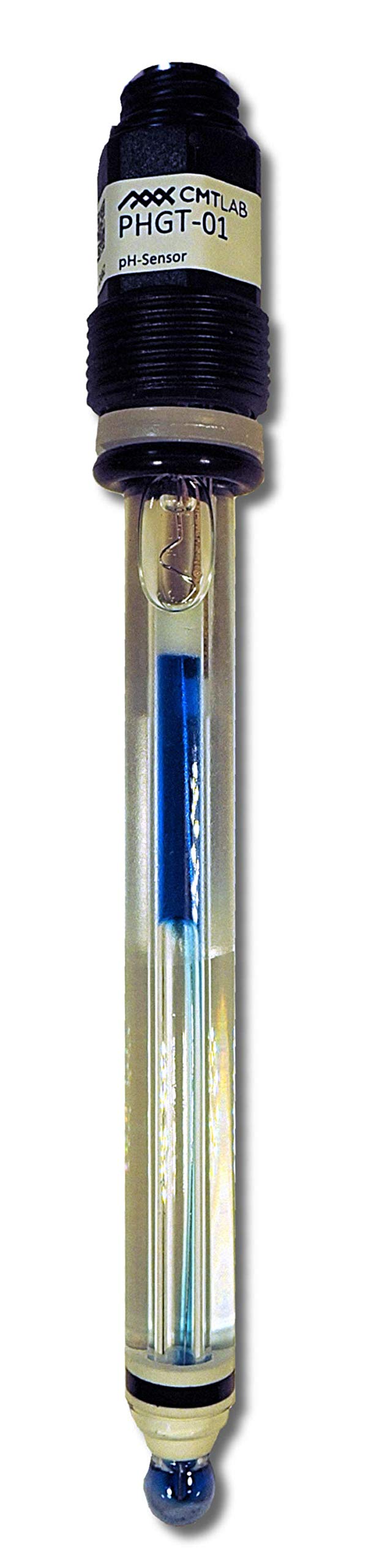 pH Elektrode/Sensor mit Teflon-Ring-Diaphragma, Gel-Füllung, Industriequalität, Made in Germany