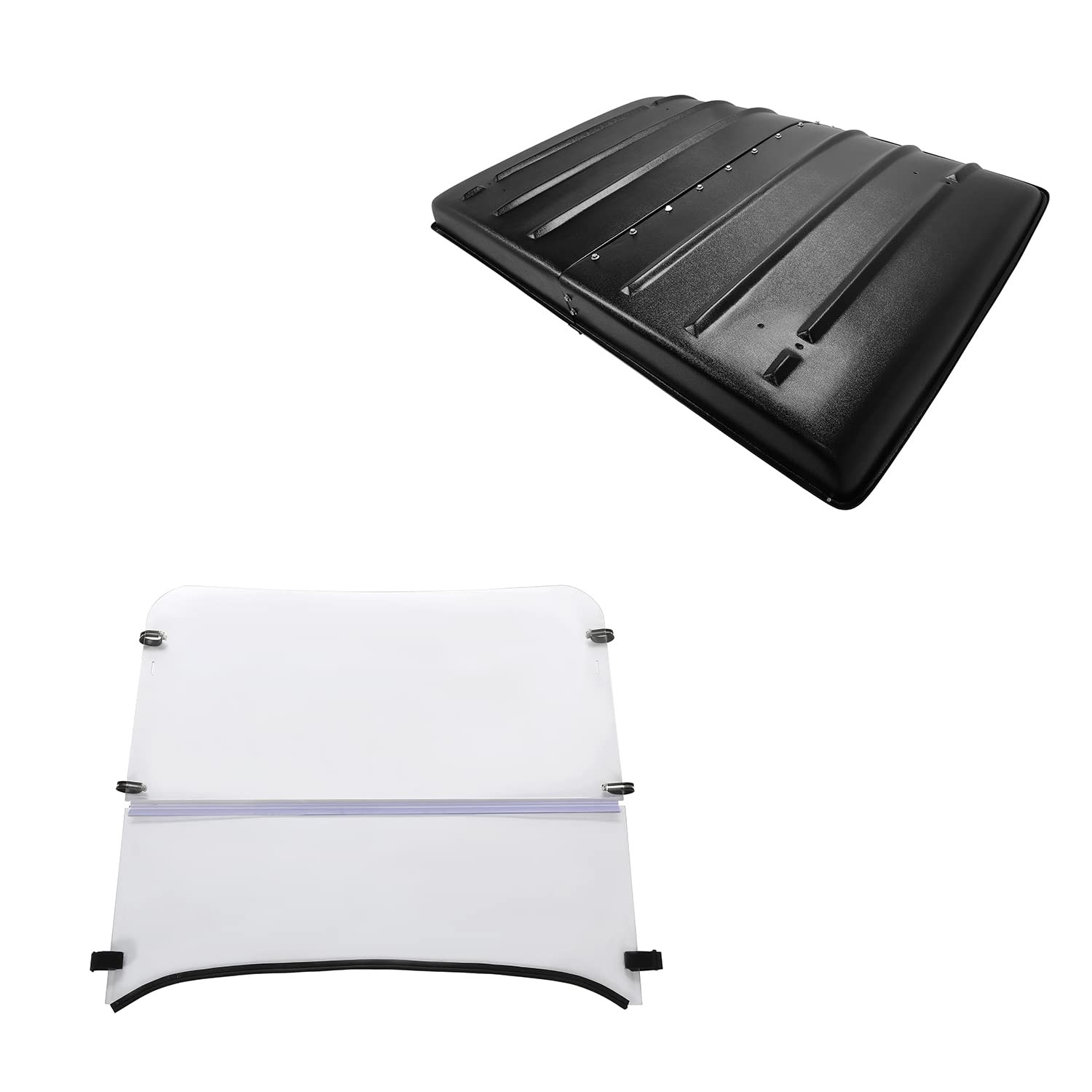 HECASA Hard Top Roof For Kawasaki Mule 3010 4010 Trans 2005-2022 - 4 Piece ABS