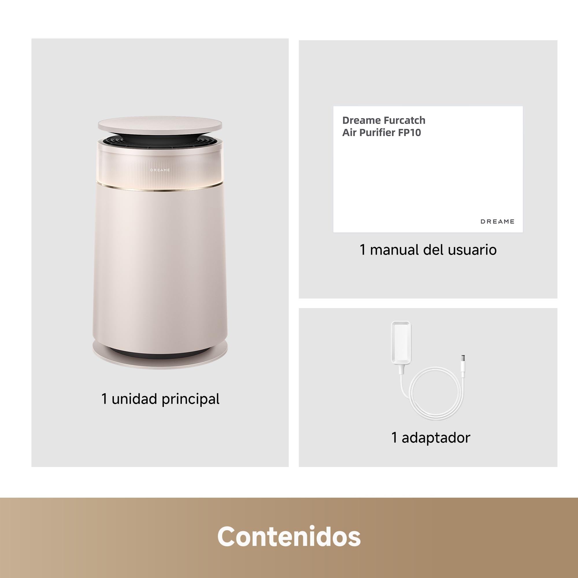 DREAME FP10 Purificador, Recogida Potente, Purificación Duradera | Autolimpieza del Rodillo, Flujo de Aire LoopBoost™, Limpia en 360°, Antiolores CataFresh™, Filtración Multietapa