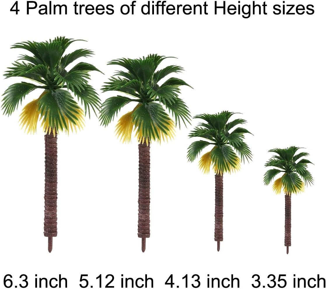 Diorama Supplies Model Miniature Plastic Toy Trees Forest Bushes Rainforest Train Scenery Coconut Palm Plant Crafts Weeping Willow Oak 18 - Image 7
