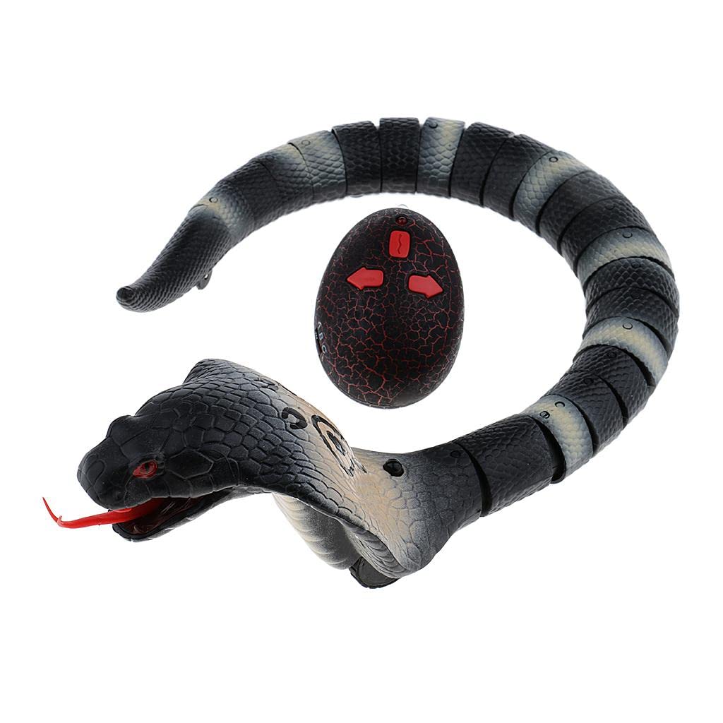 Jouet serpent télécommandé – Dispositif de farce électronique réaliste en forme de serpent à sonnette, gadget de simulation de reptile en mouvement