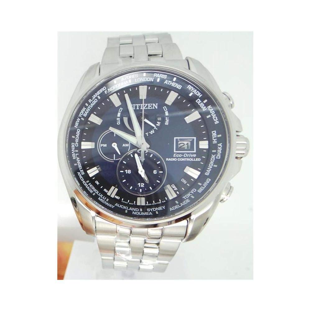 Citizen Herren Multi Zifferblatt Eco-Drive Uhr mit Edelstahl Armband