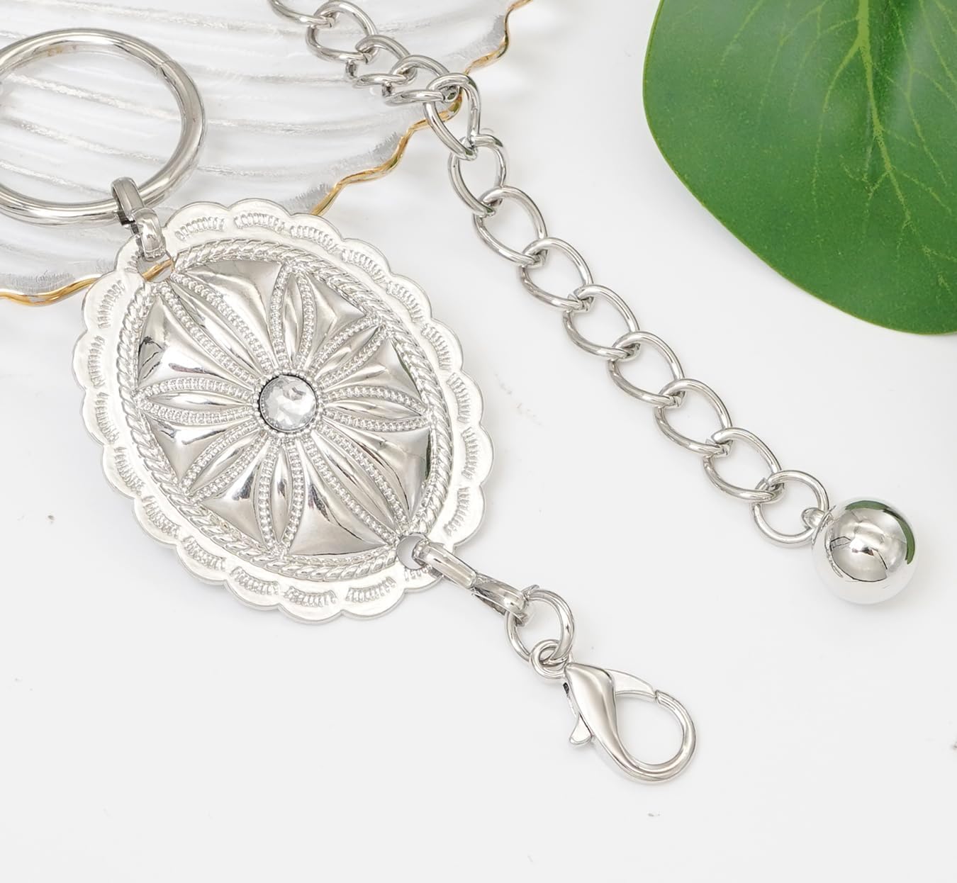 Women's Rhinestone Waist Chain Belt Adjustable Metal Chain Belts for Dresses and Fashion Accessories - Image 4