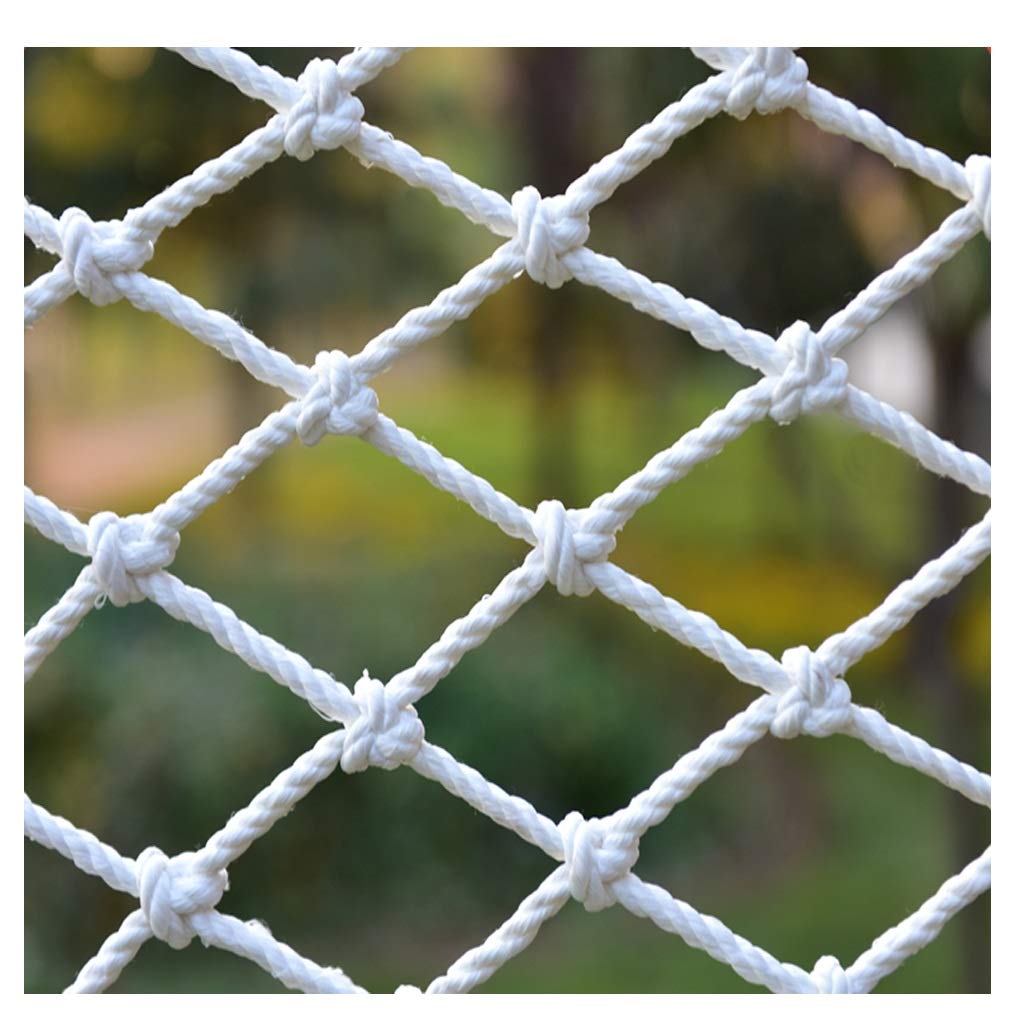 GTHTUHFD Child Safety Net Garden Decorative Net Protective Net Protection Netting Nylon Multi-Purpose Child Safety Net Cargo Net Crib Netting Fence Nets White Dia 8Mm,White-3X4m/9.8X13.12ft