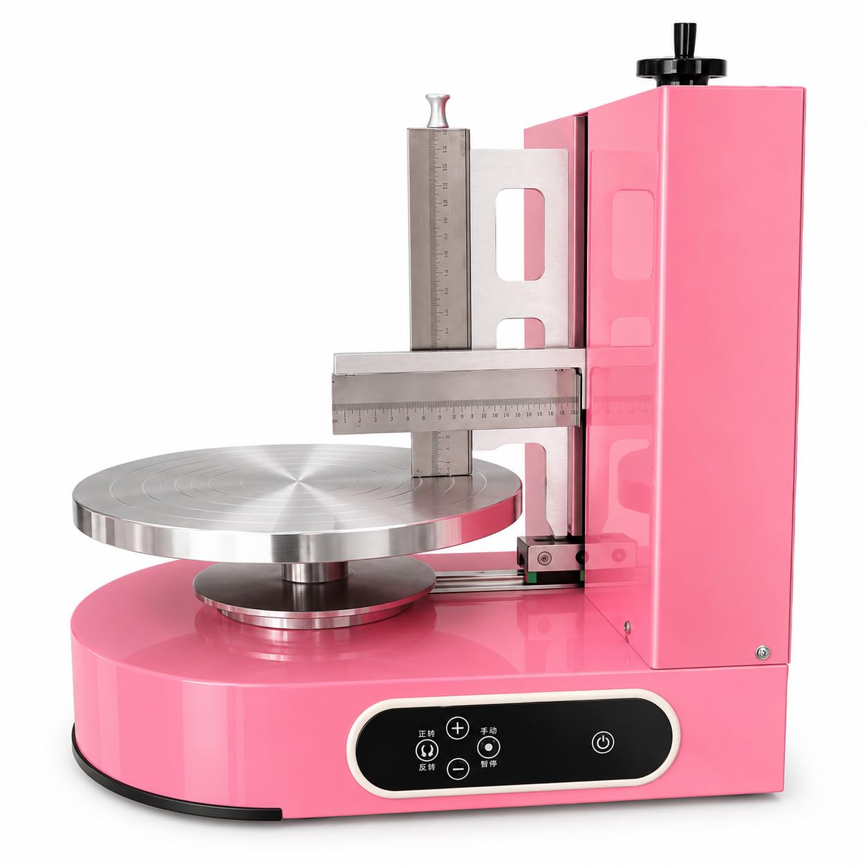 Máquina de decoración de pasteles para pasteles de 4 a 12 pulgadas, herramienta de extensión de crema de mantequilla para alisar y recubrir, ideal para glaseado, raspado y acabado de pasteles