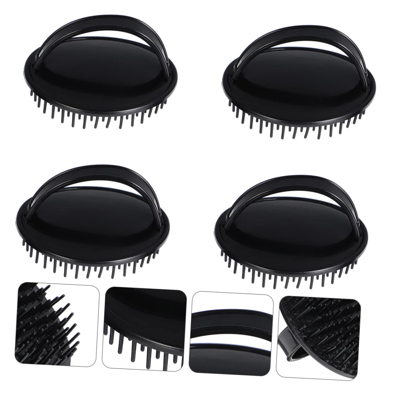 5 Set Massaggiante Per Capelluto Massaggiatore Shampoo Ergonomico Dei Adatta Tutti Tipi Materiale E Resistente 4 Pezzi * 5