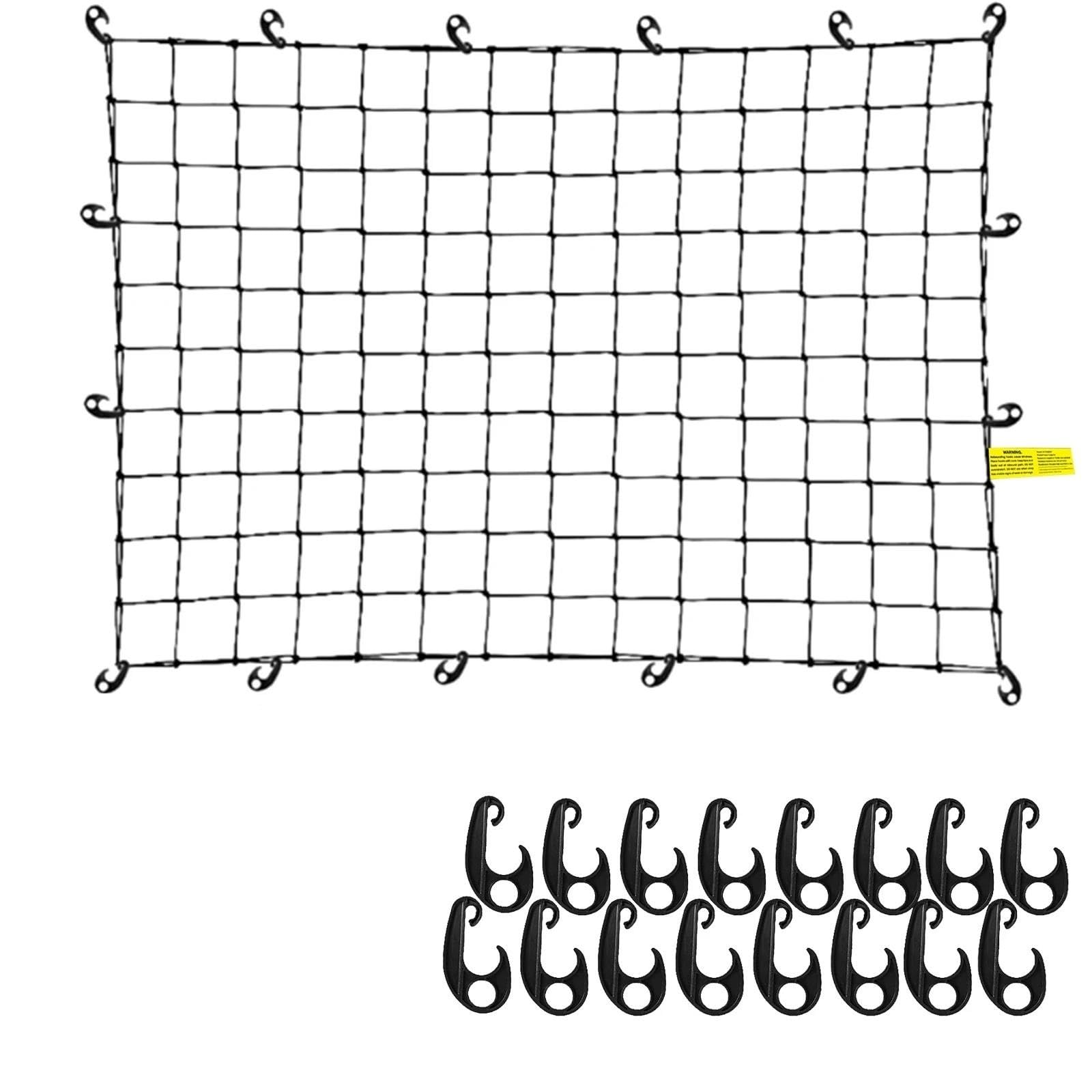 Reti per auto Rete Di Carico In Lattice Ad Alta Resistenza Per Cassone Di Pick-up Per Ford Per Dodge Per Ram Per Chevy Per Silverado 1500 2500HD Rete Bagagliaio Auto(150x210cm)