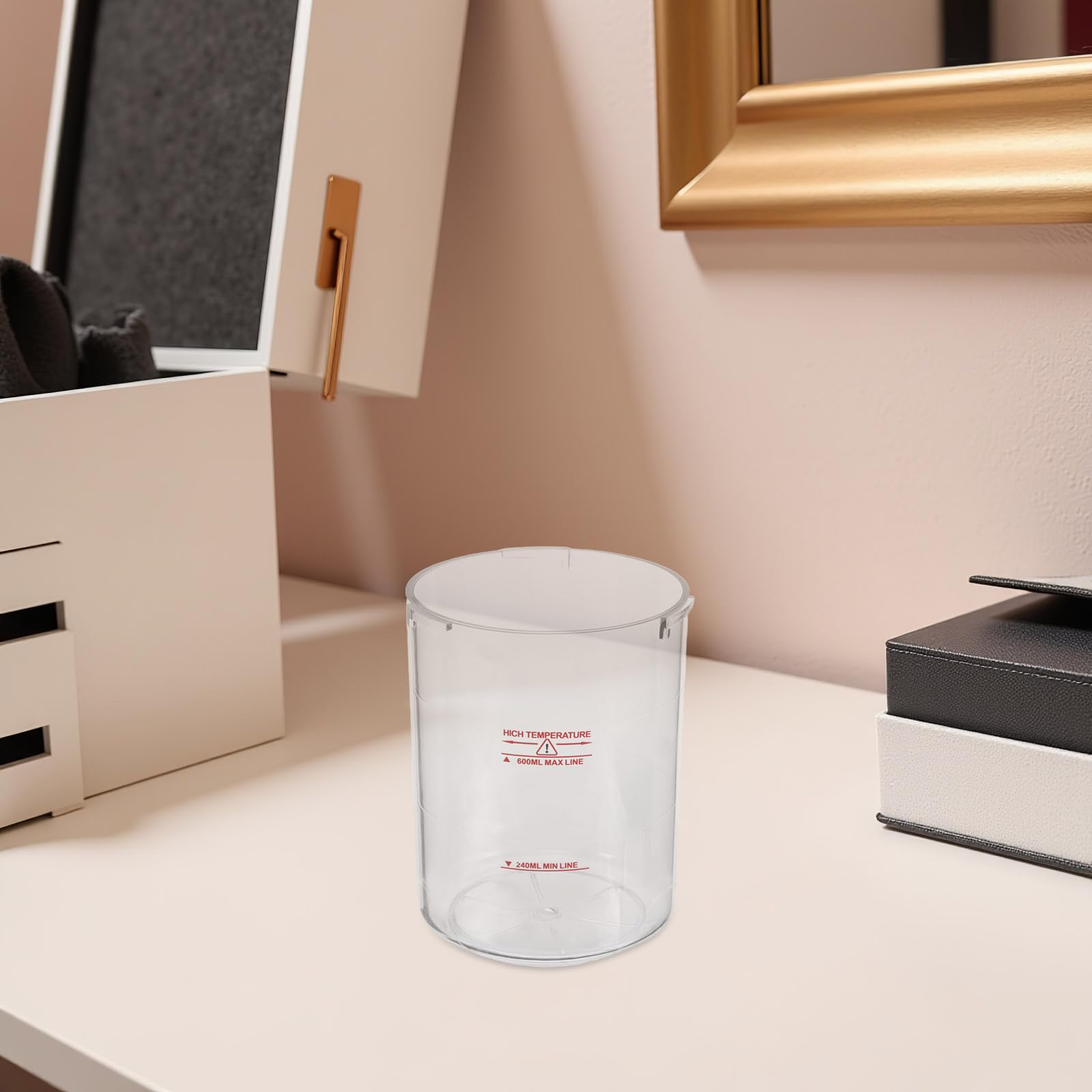 MAGICLULU Tazza di Ricambio per Facciale da 240-600ml in Abs Grande Capacità e Facile Monitoraggio del Livello Dell'acqua per Centri Benessere e Saloni di Bellezza