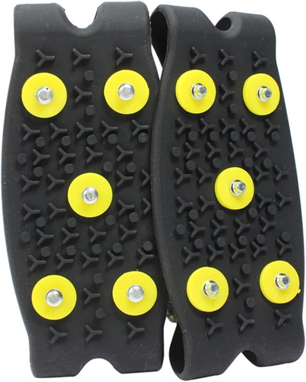 Ice Snow Grips 5-Stud Anti-Skid Shoe Spikes Snow Ice Gripper Hiking Climbing Anti Slip Spikes Grips Cleats Ice Grips for Shoes