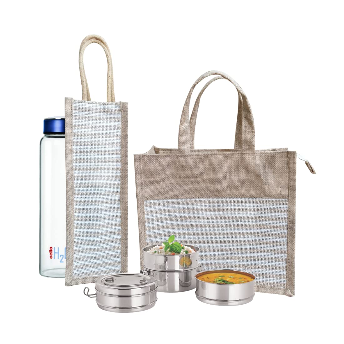 A&A Bags Exclusive Jute Bottle and Lunch Bag Combo (Beige) (B08L6MZM4K) Amazon Price History, Amazon Price Tracker