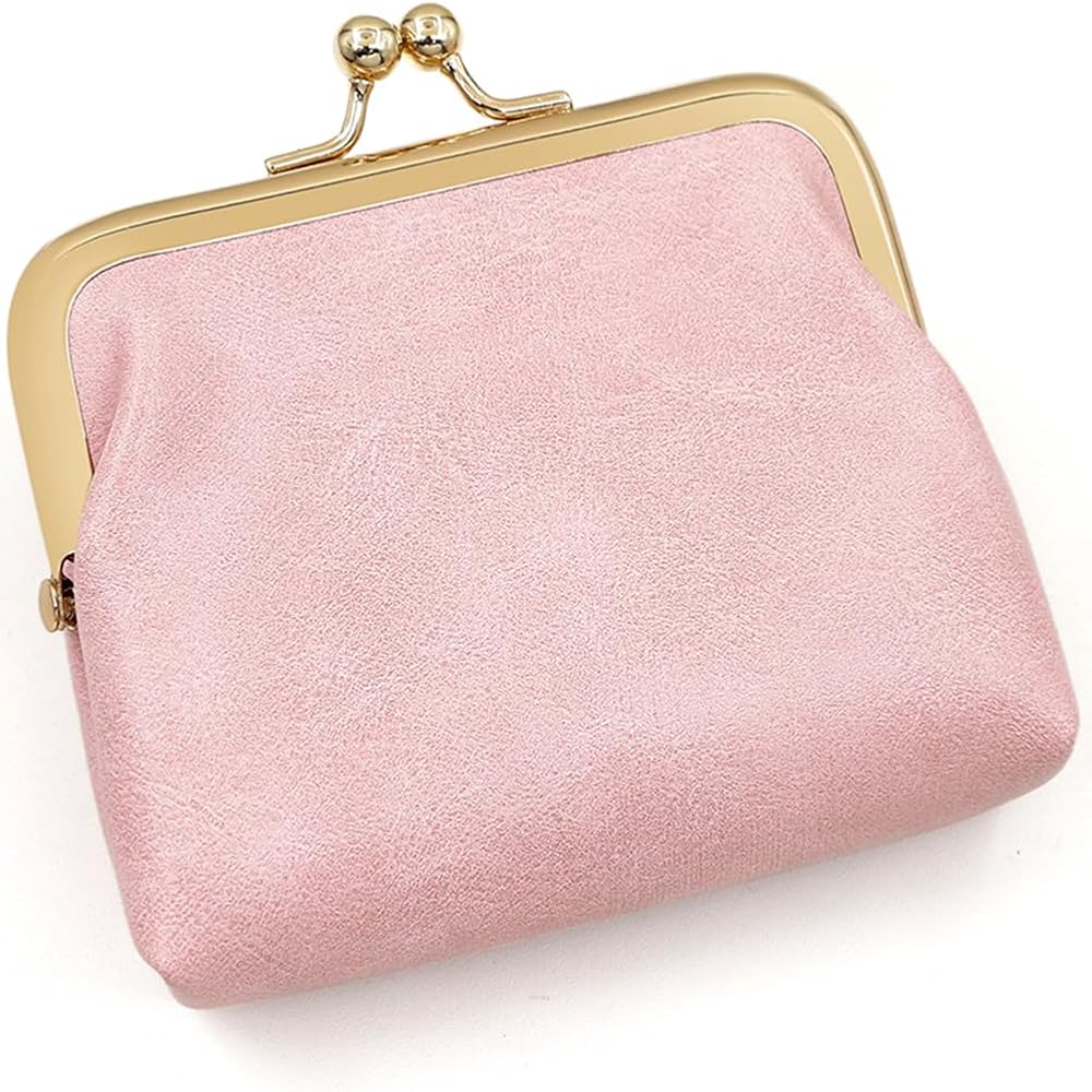 SENCCO Women's Small Coin Purse, Vintage PU Leather Change Purse