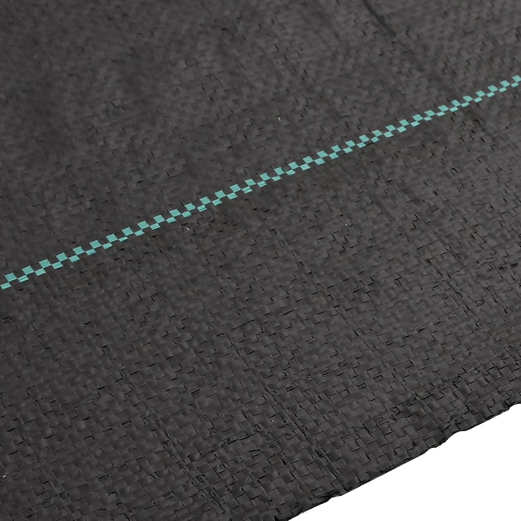Unkrautvlies Schwarz 1x150 m aus reißfestem PP Gartenvlies, atmungsaktiv und wasserdurchlässig, Mulchvlies Bodengewebe für Hochbeet, Terrasse, Steingarten, Kiesbeet, Gewächshaus und Pflaster