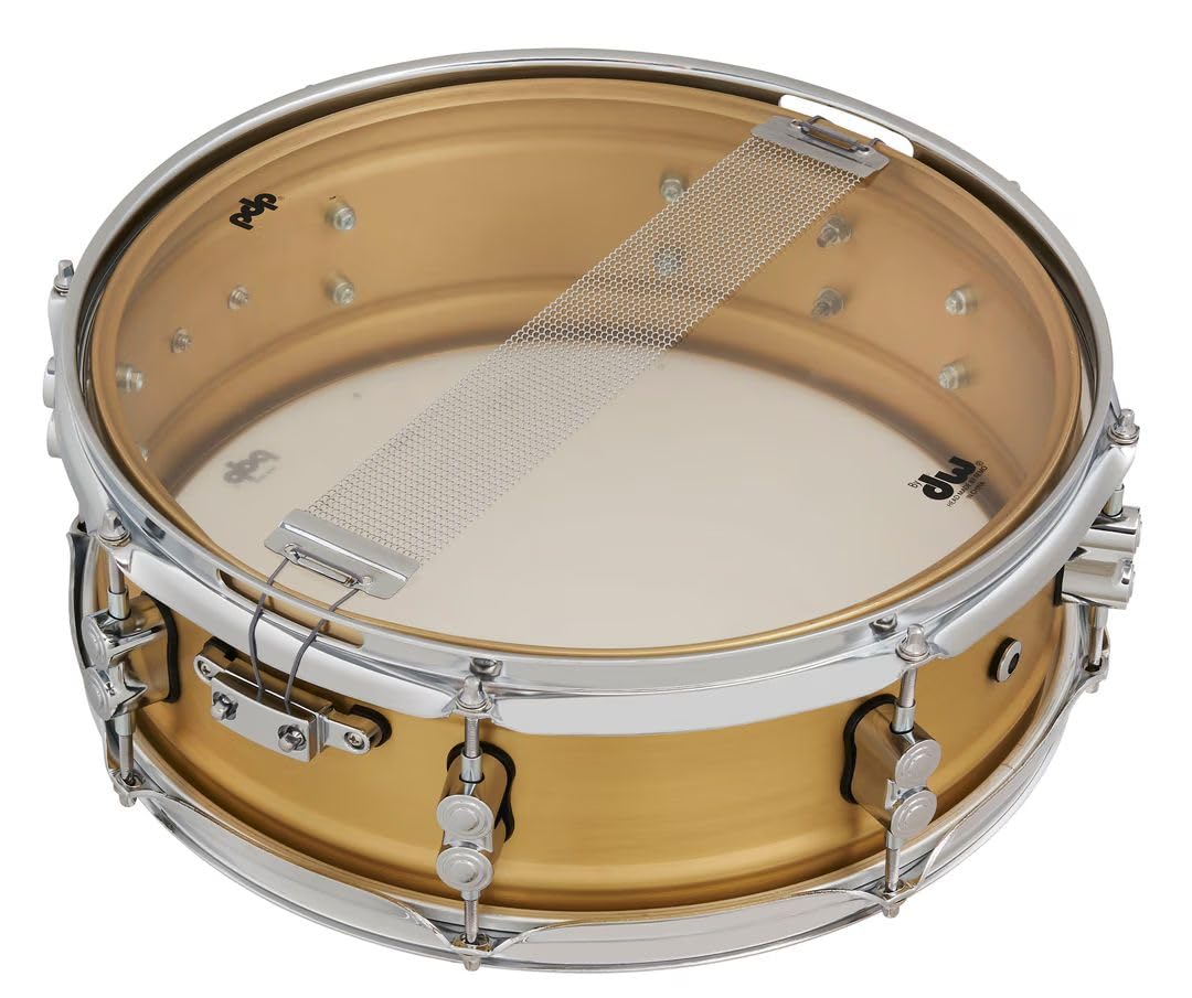 Pacific Drums Serie Concept: rullante in metallo 14"x5", 1,2 mm ottone naturale satinato spazzolato