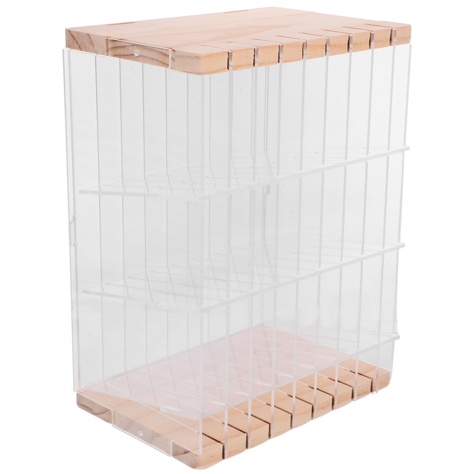 Levemolo Transparenter Acryl Markerstifthalter Fächern Multifunktionaler Schreibtisch Organizer für Büro und Schule Großer Desktop Aufbewahrungsständer für Stifte und Marker