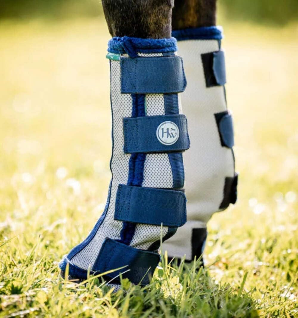 Horseware Flyboots Cob Silver/Navy