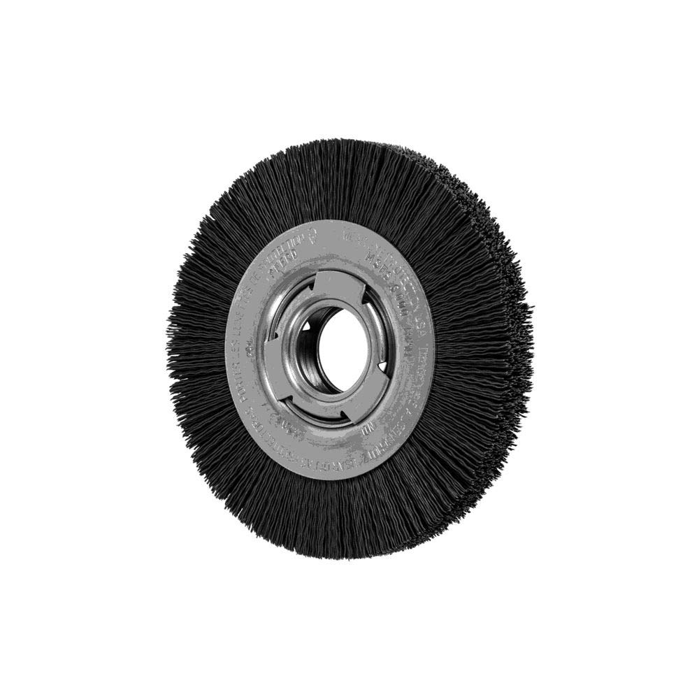 PFERD 83702 Wide Face Wheel Brush, Silicon Carbide Grain, 6