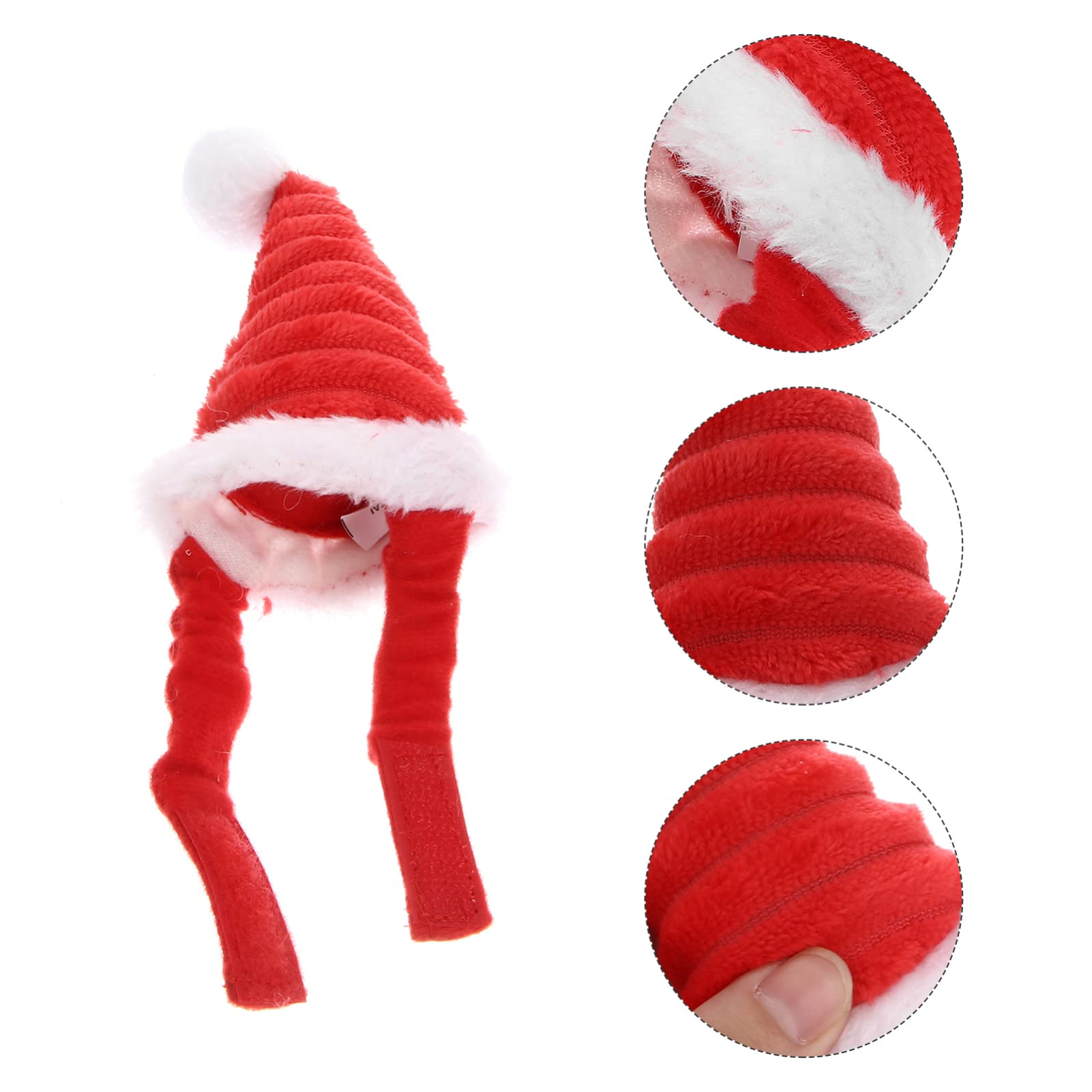 HIAKDOFT Bonnet De Père Noël Chaud En Peluche Pour Fête De Noël Pour